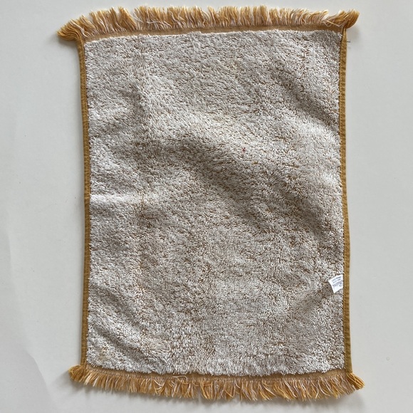 Vintage Fieldcrest guest hand towel Amish stencil print made in USA - Picture 2 of 8